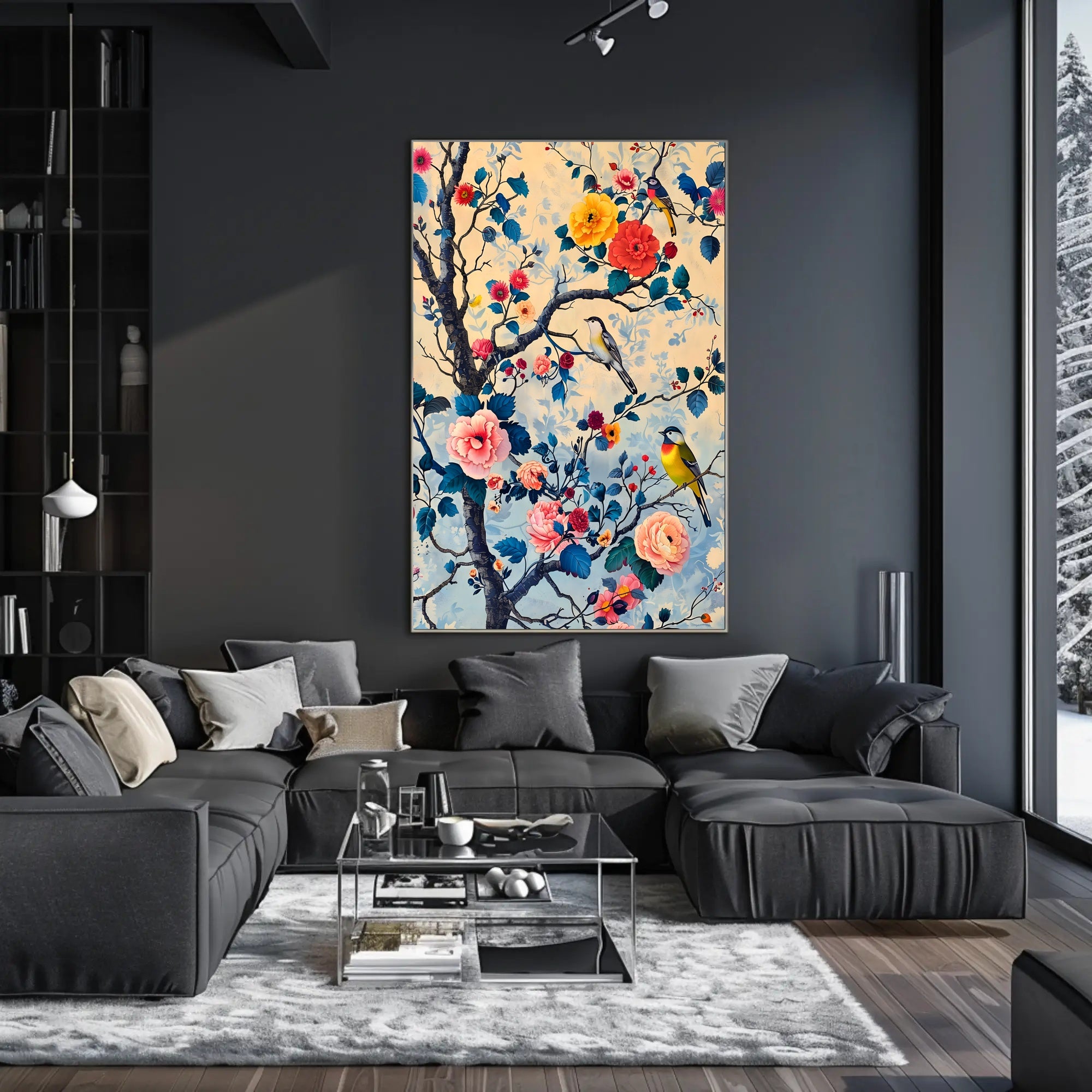 Blossoms And Birds William Morris Art Poster