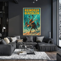 Reindeer Biathlon Poster