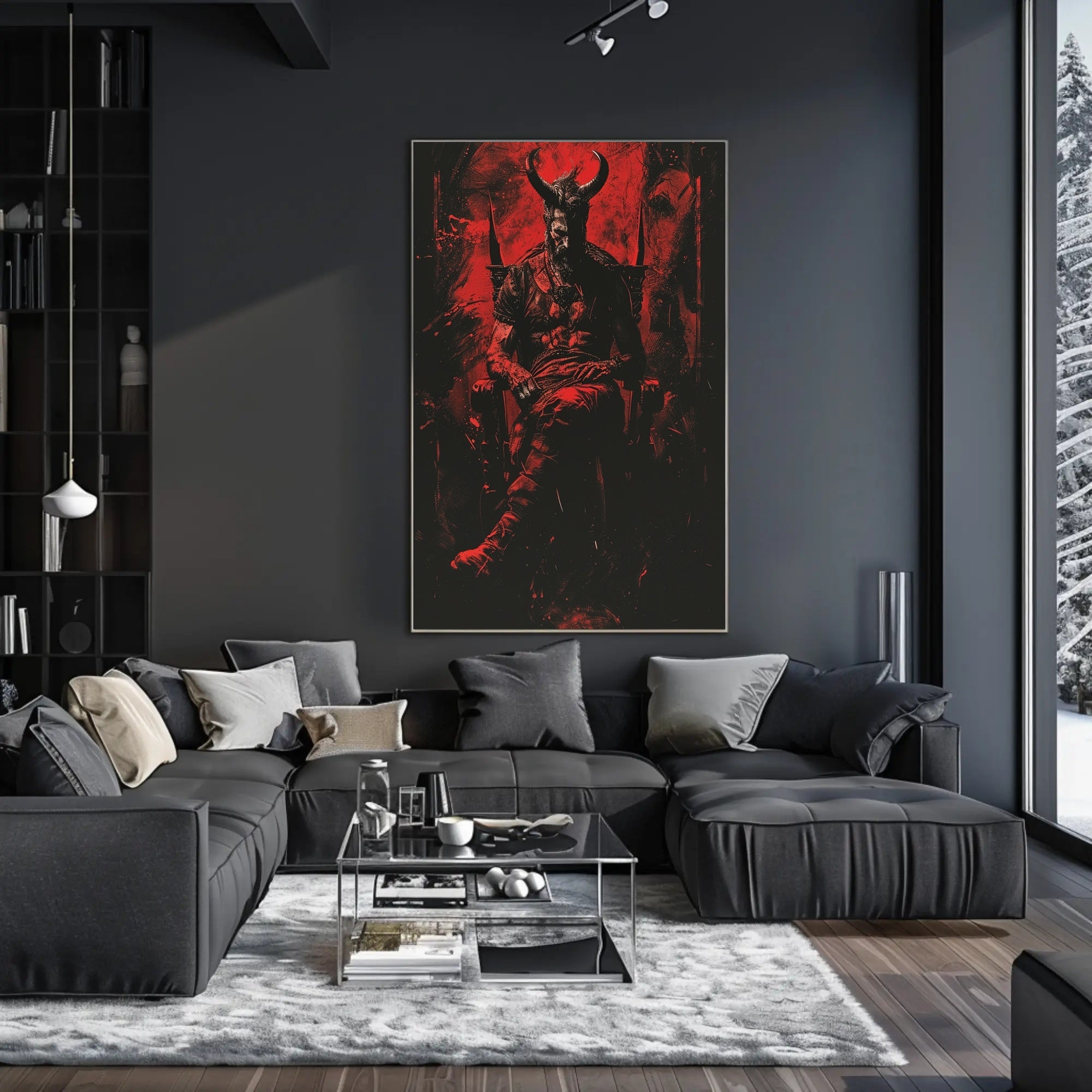 The Dark Throne Art Print Poster for Home Decor and Wall Art PosterGoat