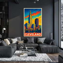 Cleveland Skyline Poster