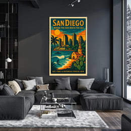 San Diego A Historical Coastal Gem Poster