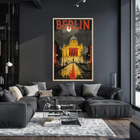 Berlin Architectural Nightscape Poster