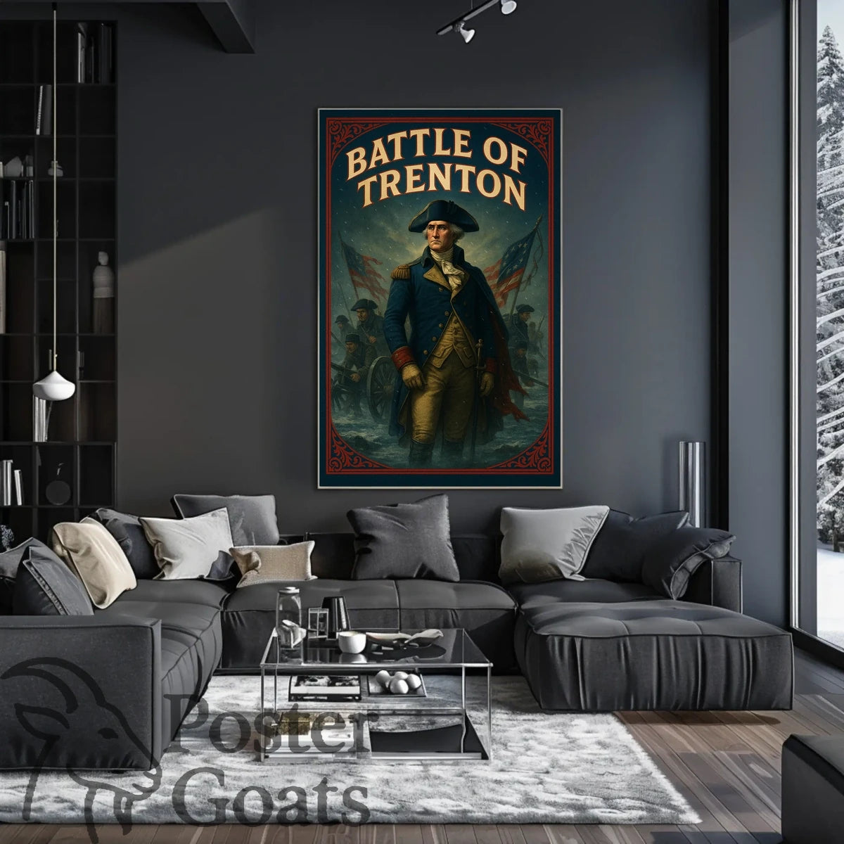 Battle of Trenton Revolutionary War Historical Poster