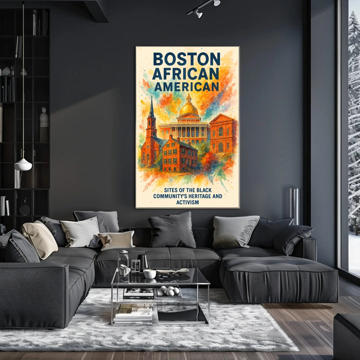Boston's African American Heritage Vintage Poster