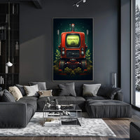 Retro-Futuristic Machine Poster