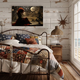 Fantastical Cosmic Landscape with Celestial Artistry Fantasy Poster