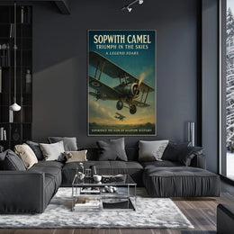 Sopwith Camel Triumph Vintage Aviation Historical or Presidential Poster
