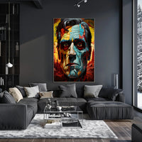 Abstract Portrait Of A Leader Abstract Poster PosterGoat