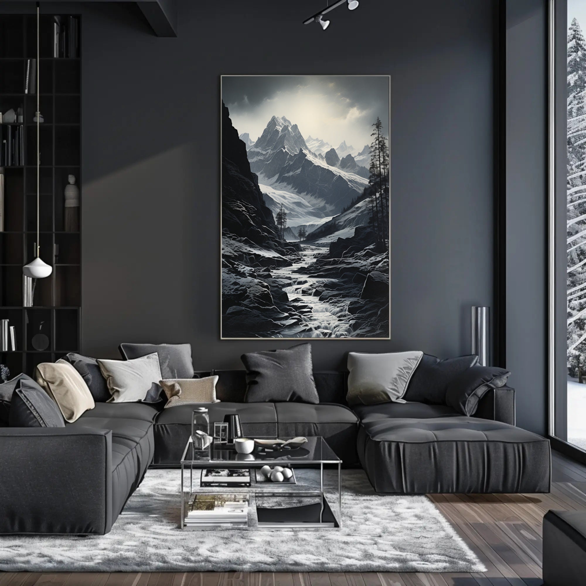 Majestic Mountain Landscape Poster