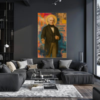 President Van Buren Abstract Iconic Political Art Poster