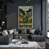 Freedom's Fight Strike the Snake! Poster PosterGoat