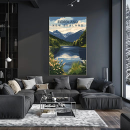 Fiordland, New Zealand Poster