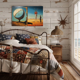 Surreal Time and Landscape Elements Abstract or Artistic Poster