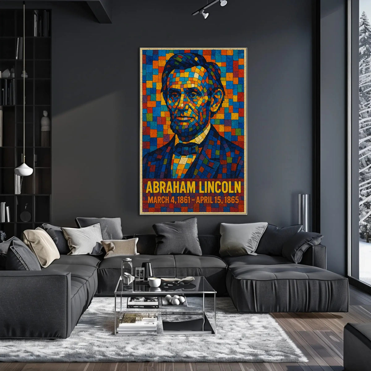 Abraham Lincoln A Mosaic Tribute Poster