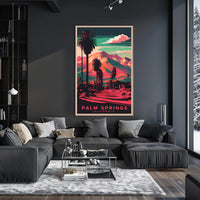 Palm Springs Retro Poster