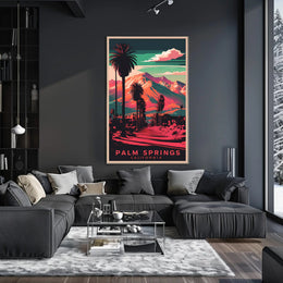 Palm Springs Retro Poster