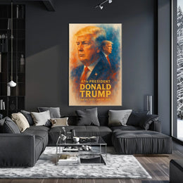 Donald Trump Resolute Leader Pop Art Patriot Poster