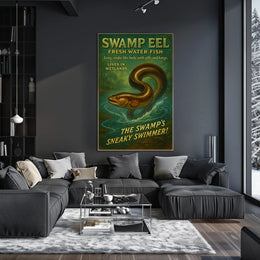 Swamp Eel The Swamps Sneaky Swimmer Poster