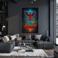 Albania Travel Poster Vintage Land Of Eagles Print