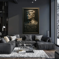 Donald Trump Minimalist Photography Realism Legacy Honor Patriotism Portrait Poster