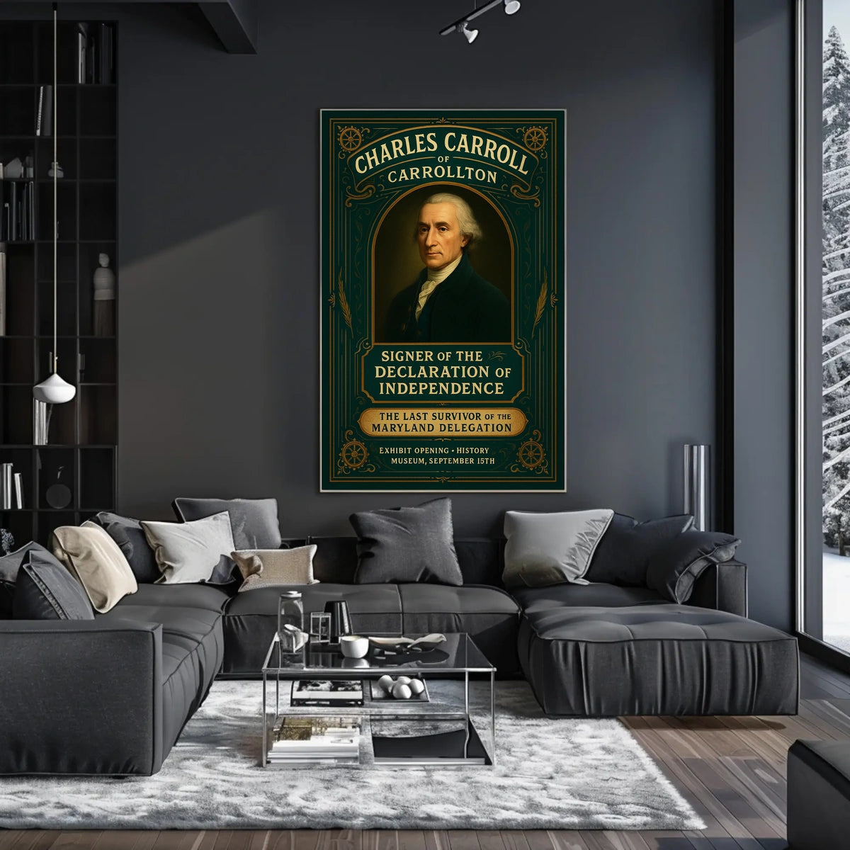 Charles Carroll of Carrollton Exhibit Poster