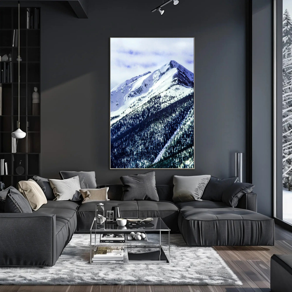 Majestic Snow-Capped Mountain Poster