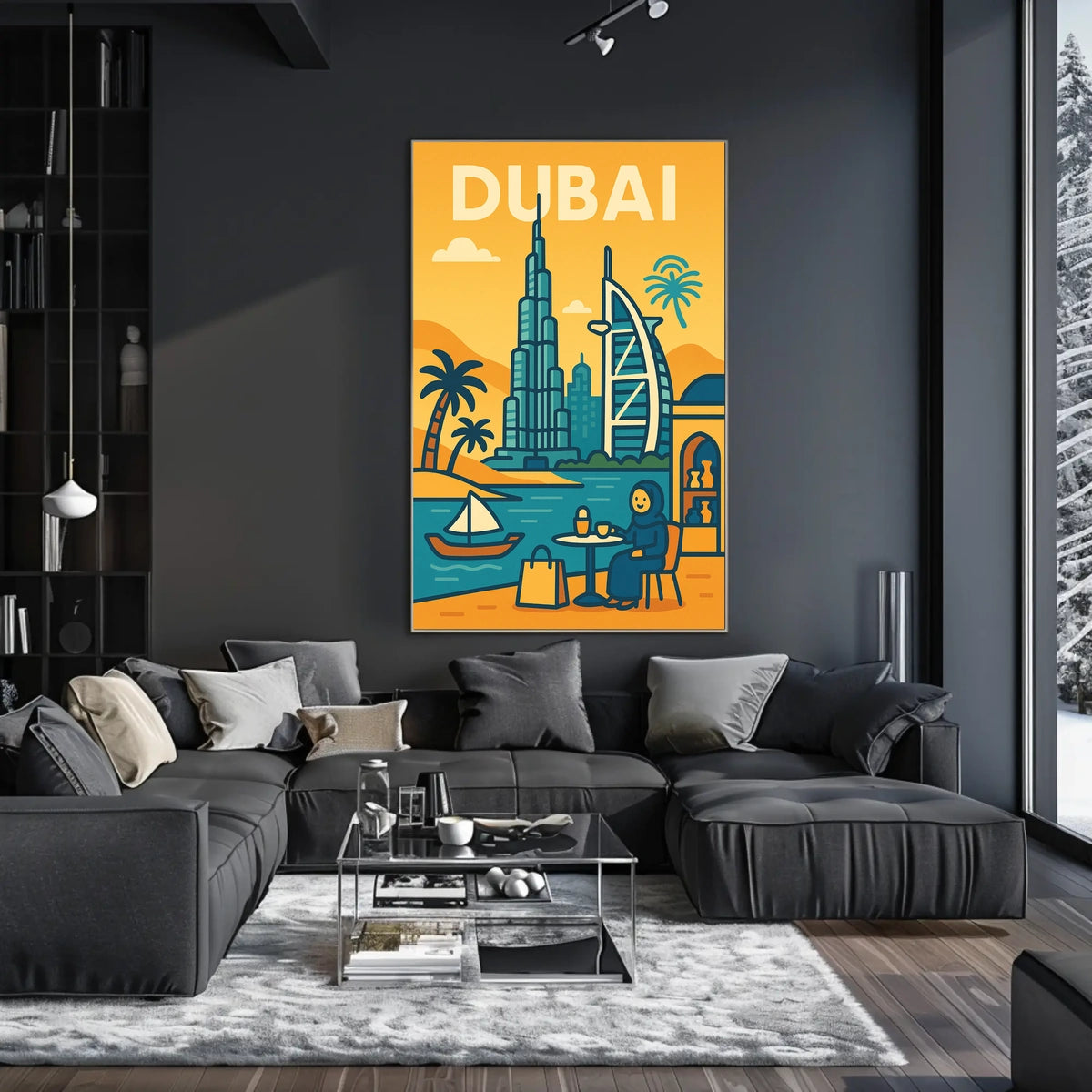 Discover Dubai Poster Iconic Skyline For Luxury Home Decor
