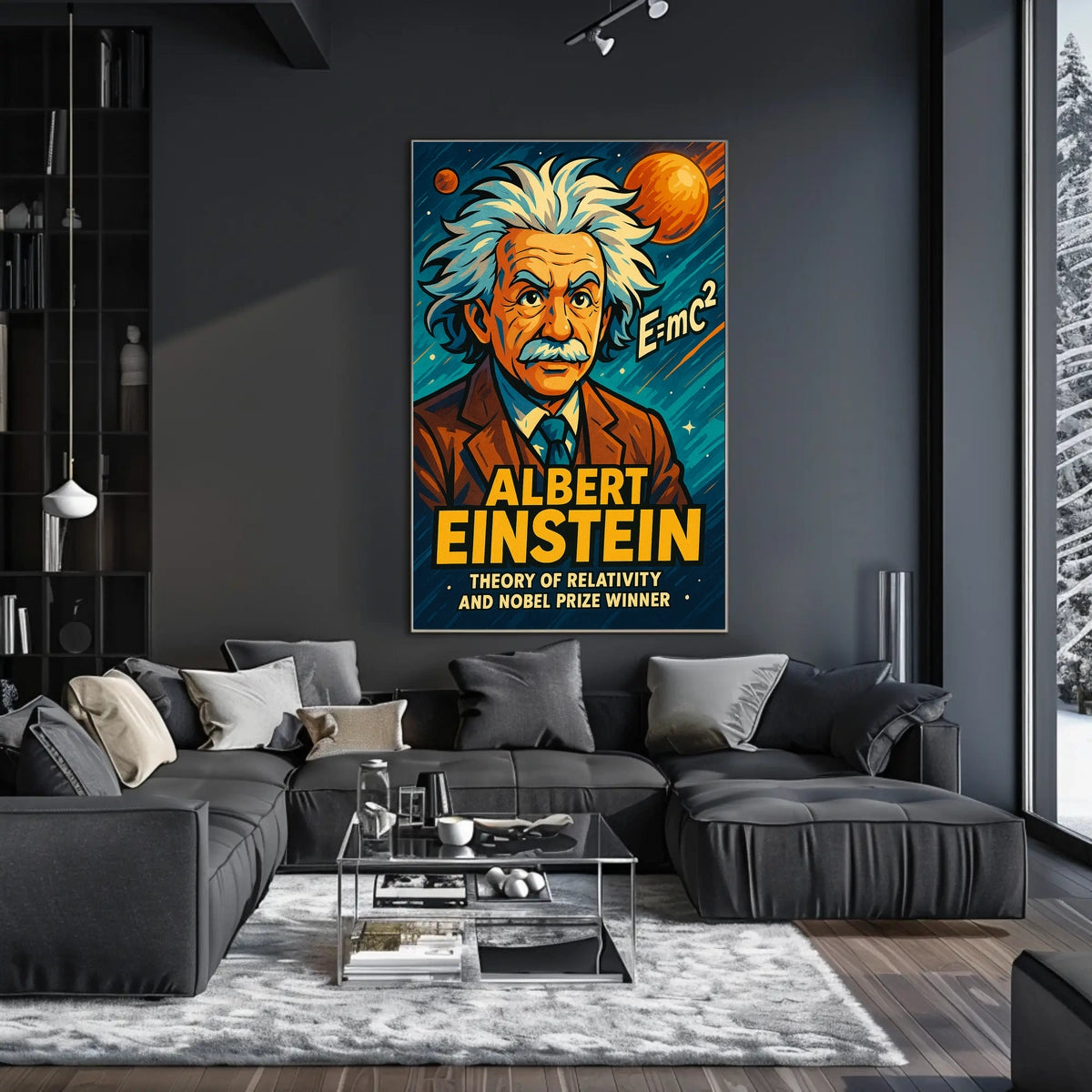 Albert Einstein Relativity Vintage Scholar Poster