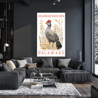 Delaware Blue Hen State Pride Art Poster