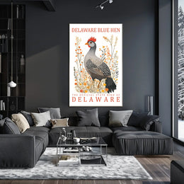Delaware Blue Hen State Pride Art Poster