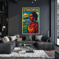 Ethiopia A Vibrant Tribute Poster