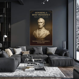 Honoring a Brief Presidency Poster