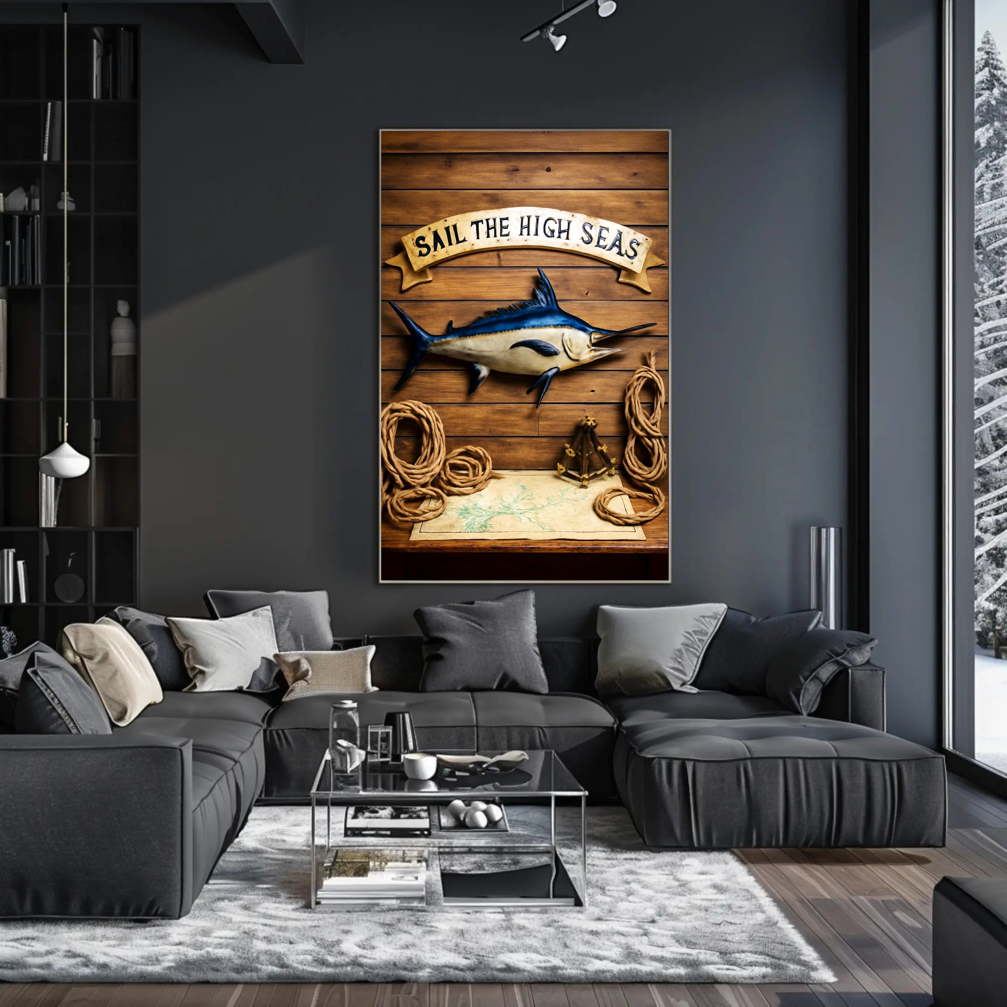 Sail the High Seas Poster PosterGoat