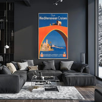Mediterranean Cruises Advertisement Poster