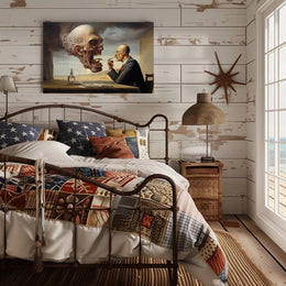 Surreal Encounter in Abstract or Artistic Poster