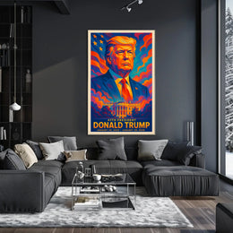 Donald Trump 47th President Pop Art Poster