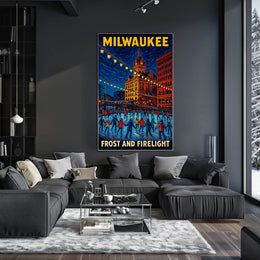 Milwaukee Frost And Firelight Poster