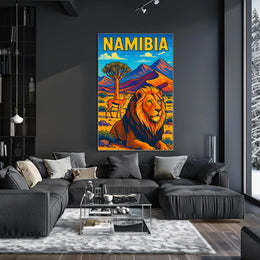 Namibia Wildlife Adventure Poster
