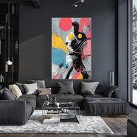 Dynamic Tennis Art Poster