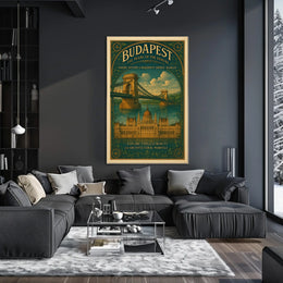 Budapest The Pearl Of The Danube Poster