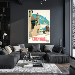 Cornwall Travel Poster