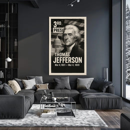 Thomas Jefferson 3rd President of the United States Digital Montaje Poster