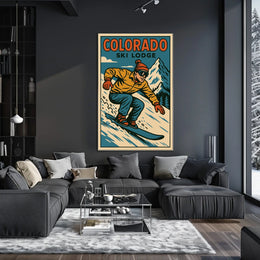 Colorado Ski Lodge Adventure Poster
