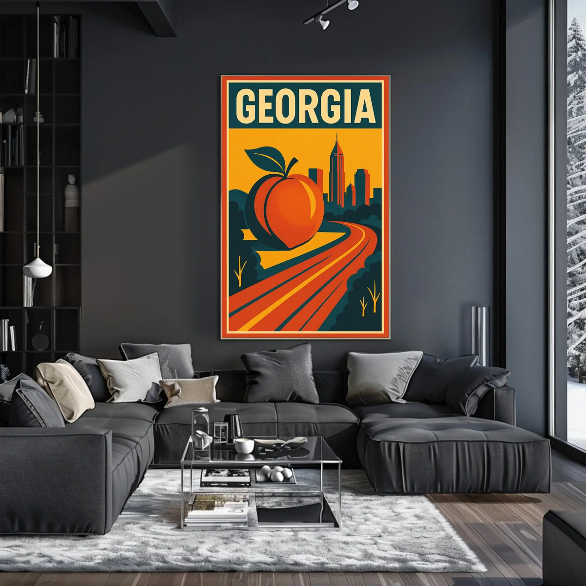 Georgia The Peach State Poster