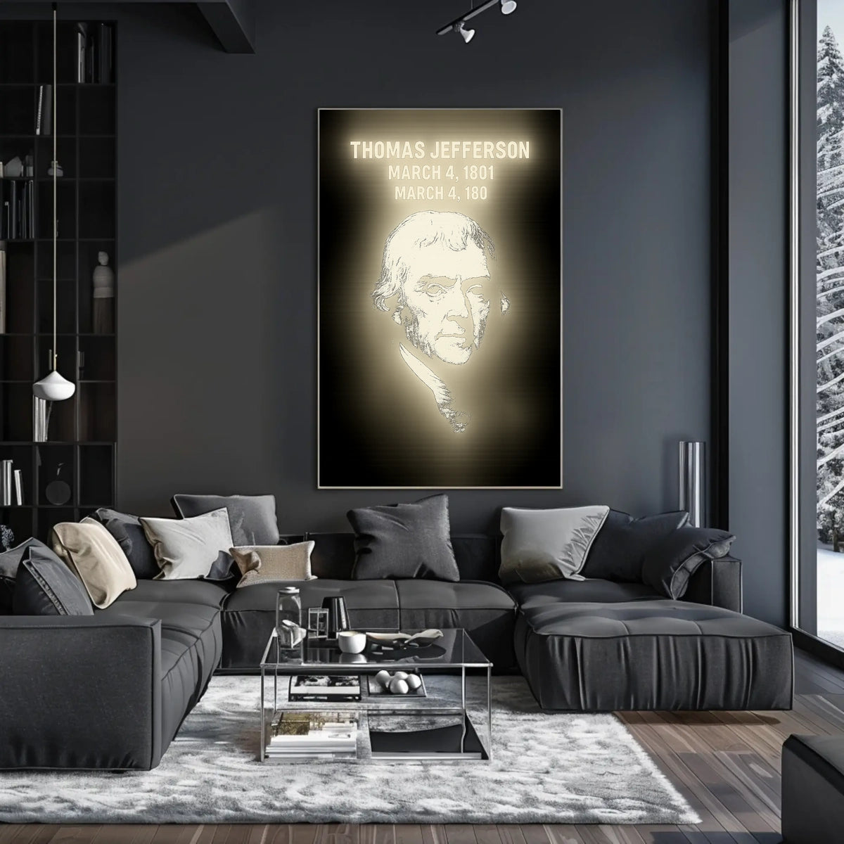 Thomas Jefferson Inauguration Dates Poster