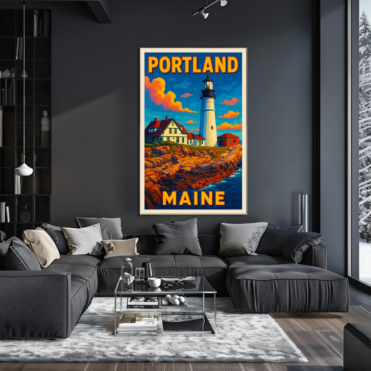 Portland, Maine Lighthouse Poster