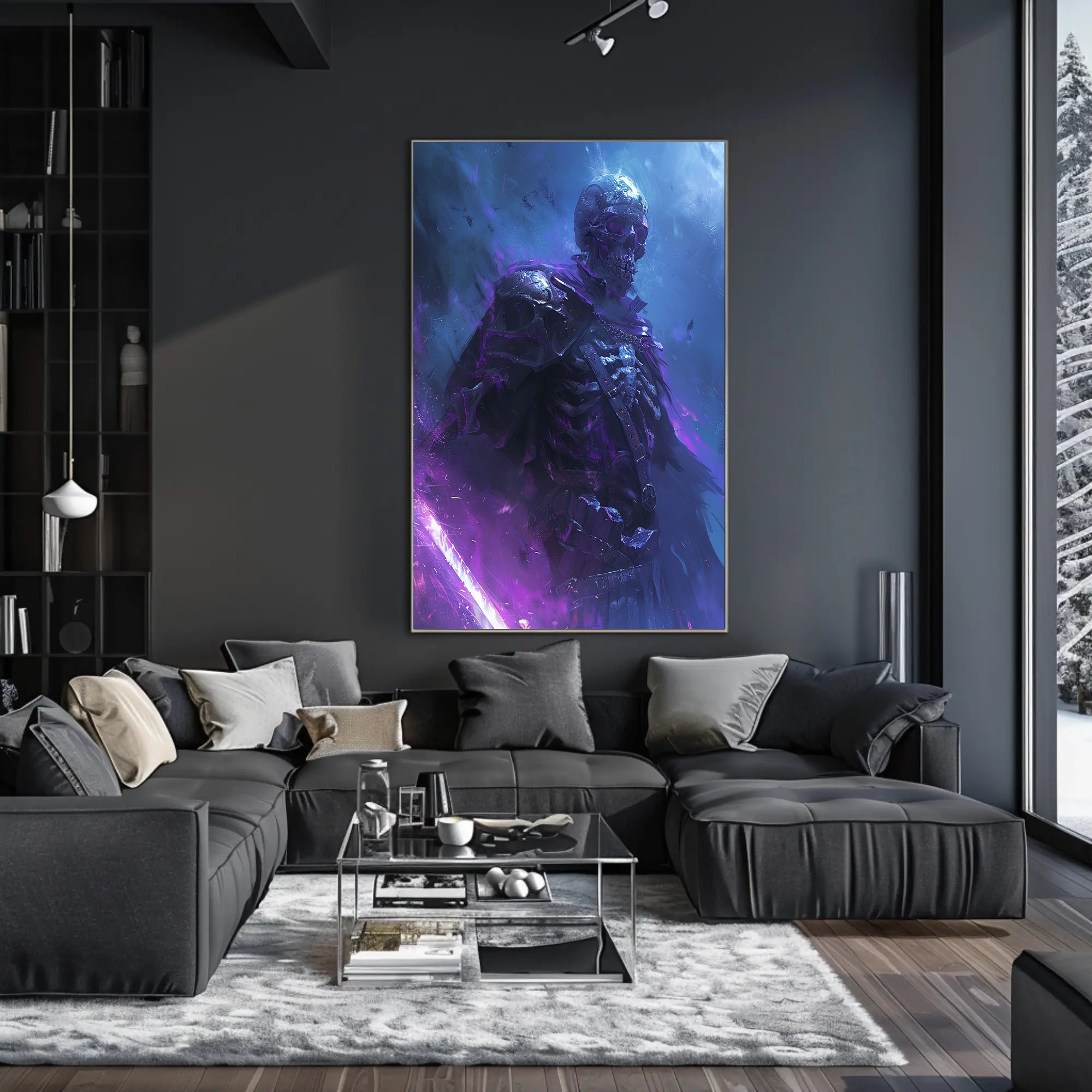 Mystic Skeleton Warrior in Fantasy or Mythology Poster PosterGoat