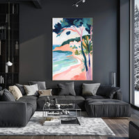 Coastal Serenity Poster Minimalist Beach Wall Art