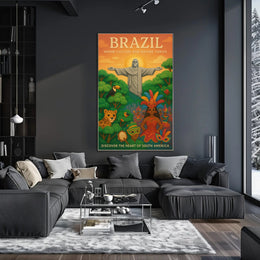 Discover the Heart of South America Poster