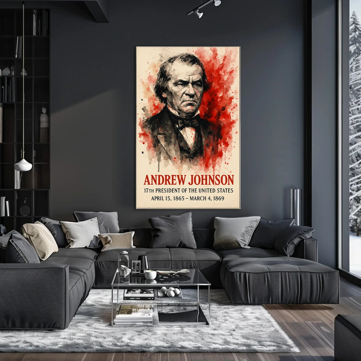 Andrew Johnson Portrait Historical or Presidential Poster
